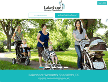 Tablet Screenshot of lakeshorewomen.com